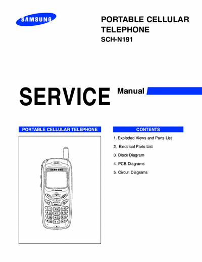 Samsung SCH-N191 Service Manual